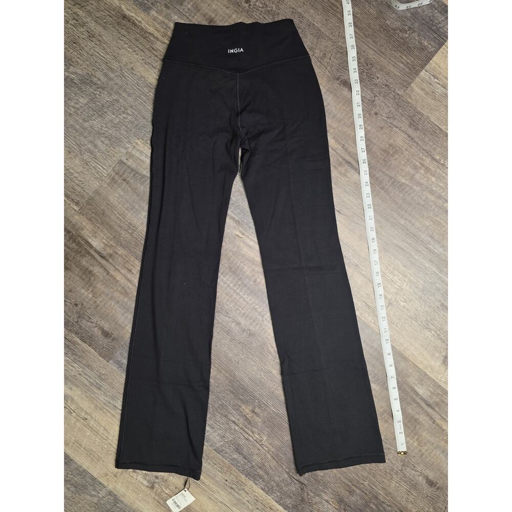 INGIA Womens Black Bootcut Leggings Size S Small NWT High Rise Yoga Flare Pants - Picture 6 of 6